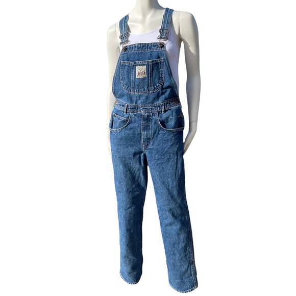 Vintage Denim - Vintage LINSON Denim Jeans Bib Overalls Pants Pantsuit 100% Cotton